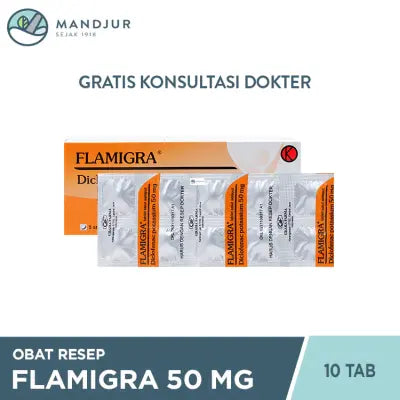 Flamigra 50 mg 10 Tablet