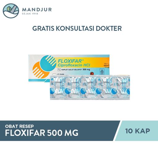 Floxifar 500 mg 10 Kaplet - Apotek Mandjur