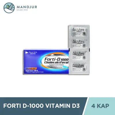 Forti-D 1000 Vitamin D3 4 Kapsul