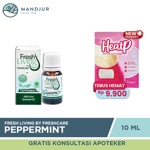 FreshCare Fresh Living Essential Oil Peppermint 10 ML - Apotek Mandjur