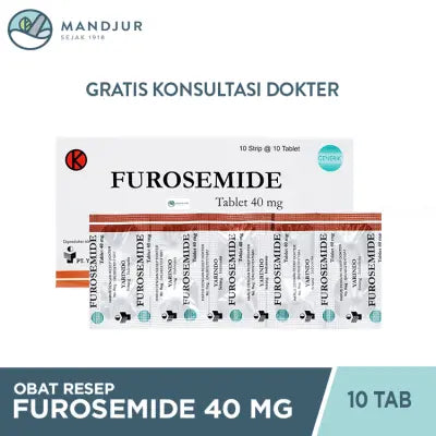 Furosemide 40 Mg Strip 10 Tablet