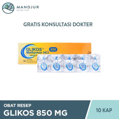 Glikos 850 mg 10 Kaplet