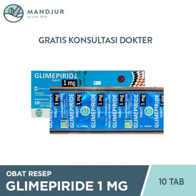 Glimepiride 1 Mg Strip 10 Tablet