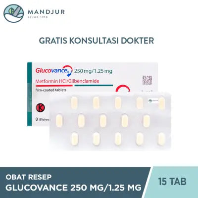 Glucovance 250 mg/1,25 mg 15 Tablet