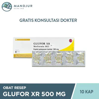 Glufor XR 500 mg 10 Kaplet