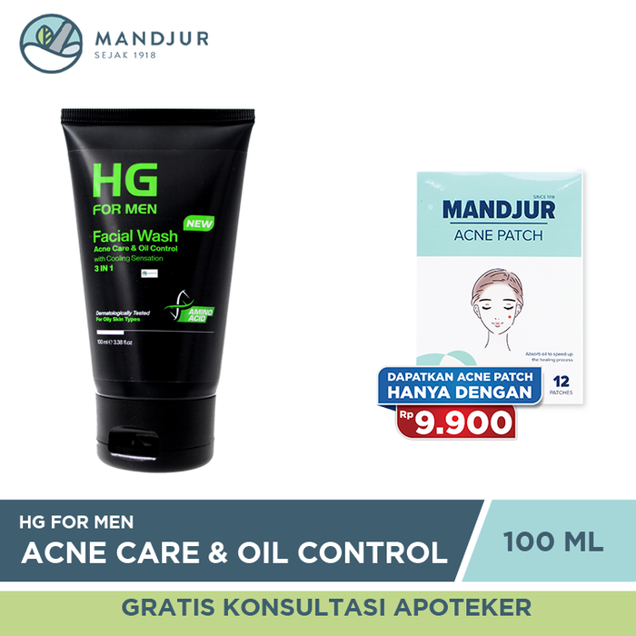 HG For Men Facial Wash Acne Care & Oil Control 100 ML