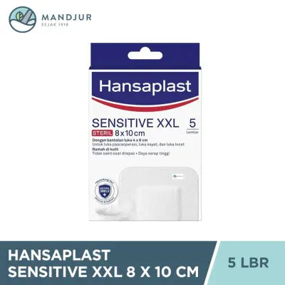 Hansaplast Sensitive XXL 8 x 10 cm 5 Lembar