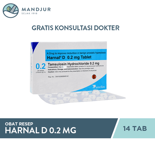 Harnal D 0.2 Mg 14 Tablet - Apotek Mandjur