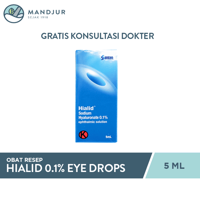 Hialid 0.1% Eye Drops 5 mL - Apotek Mandjur