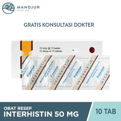 Interhistin 50 mg Strip 10 Tablet