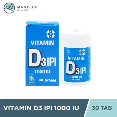 IPI Vitamin D3 1000 IU 30 Tablet