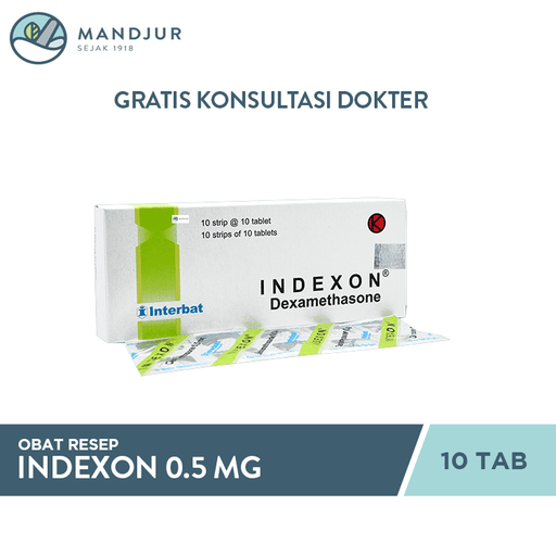 Indexon 0.5 Mg 10 Tablet - Apotek Mandjur