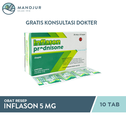Inflason 5 mg 10 Tablet - Apotek Mandjur