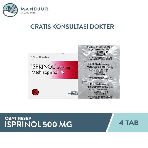 Isprinol 500 Mg 4 Tablet - Apotek Mandjur