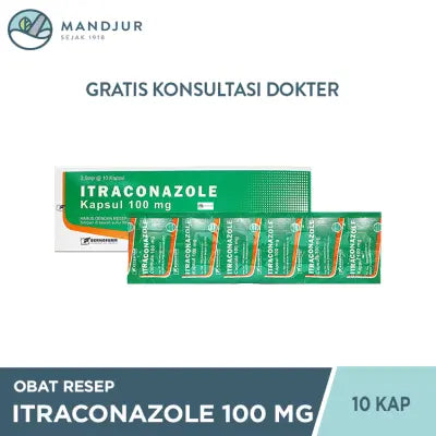Itraconazole 100 Mg 10 Kapsul