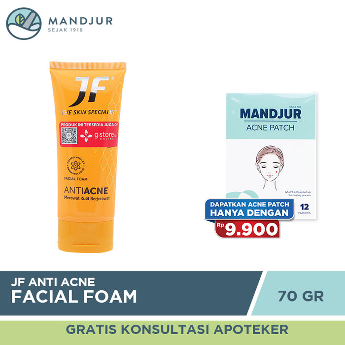 JF Anti Acne Facial Foam 70 Gram