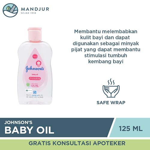Johnson's Baby Oil 125 mL - Apotek Mandjur