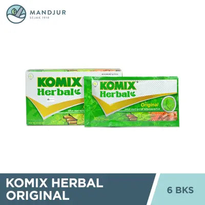 Komix Herbal Original - Dus Isi 6 Sachet