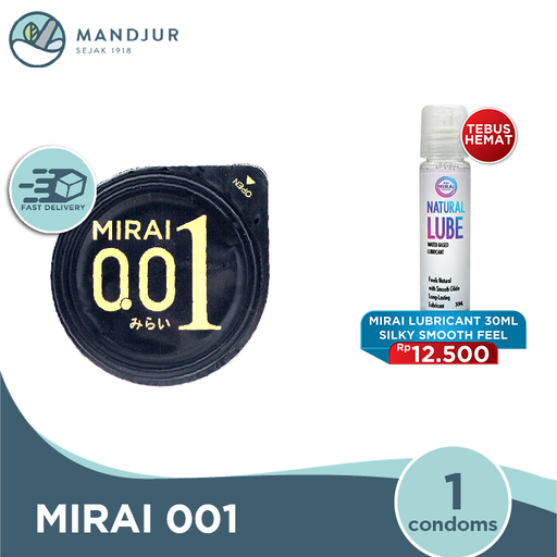 Kondom Mirai 001 1 Pcs - Apotek Mandjur