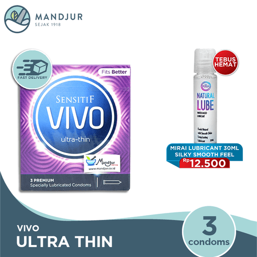 Kondom Vivo Ultra Thin - Apotek Mandjur