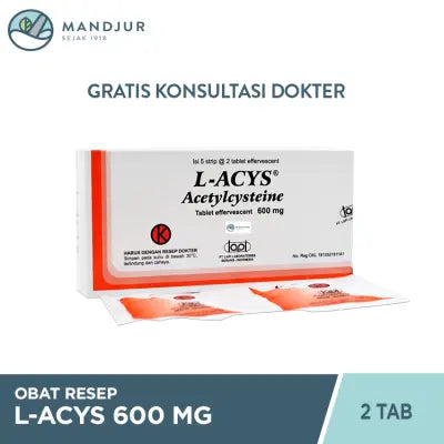 L-Acys 600 Mg 2 Tablet Effervescent