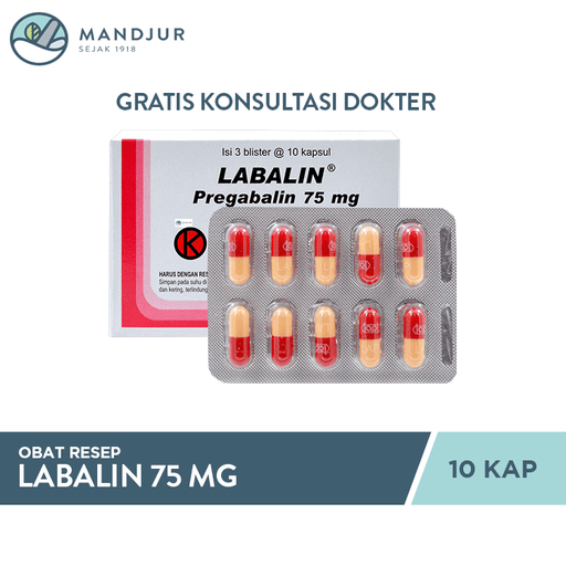 Labalin 75 mg 10 Kapsul - Apotek Mandjur