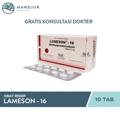 Lameson 16 mg Strip 10 Tablet - Apotek Mandjur