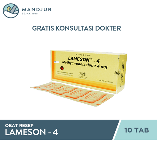 Lameson 4 mg Strip 10 Tablet - Apotek Mandjur