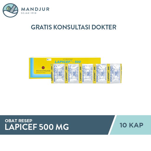 Lapicef 500 Mg 10 Kapsul - Apotek Mandjur