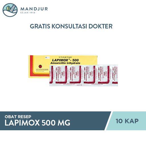 Lapimox 500 Mg 10 Kaplet - Apotek Mandjur