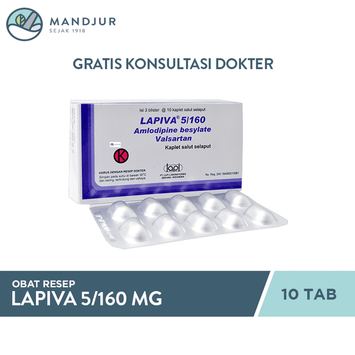 Lapiva 5/160 mg 10 Tablet - Apotek Mandjur