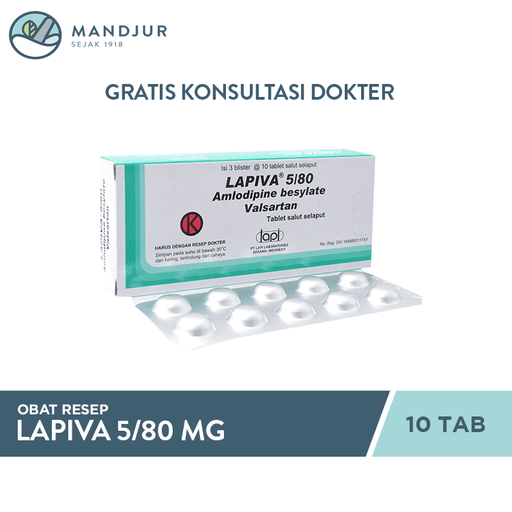 Lapiva 5/80 mg 10 Tablet - Apotek Mandjur