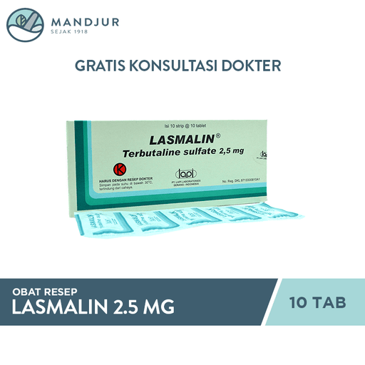 Lasmalin 2.5 Mg 10 Tablet - Apotek Mandjur