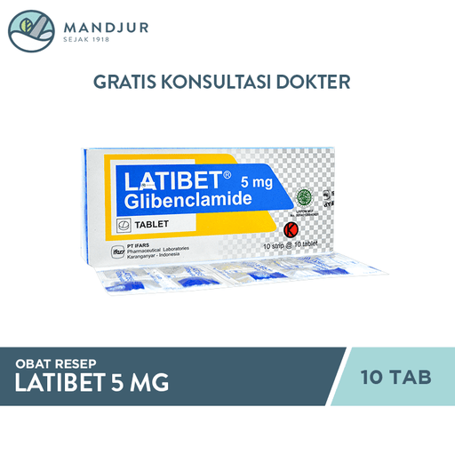 Latibet 5 mg 10 Tablet - Apotek Mandjur