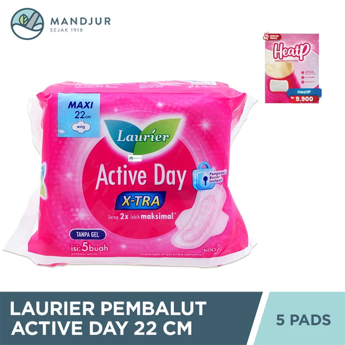 Laurier Active Day X-Tra Wing 5 Pads
