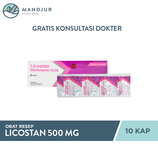 Licostan 500 mg 10 Kaplet - Apotek Mandjur