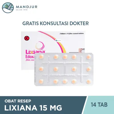 Lixiana 15 mg 14 Tablet