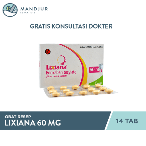 Lixiana 60 mg 14 Tablet - Apotek Mandjur