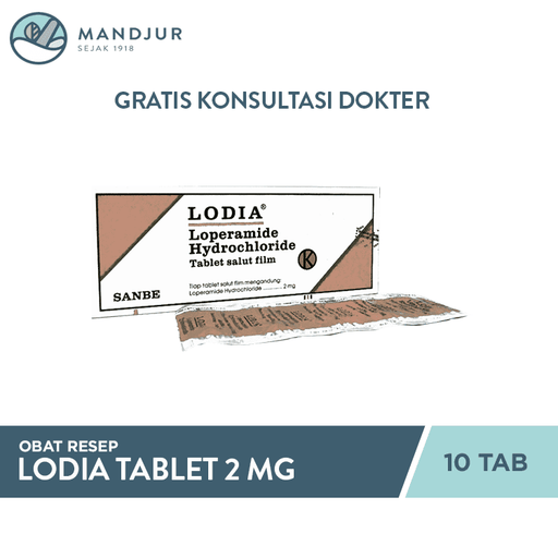 Lodia 2 Mg Strip 10 Tablet - Apotek Mandjur