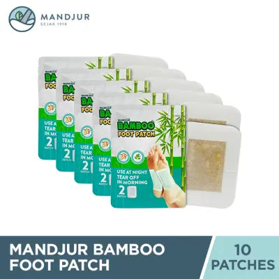 Mandjur Bamboo Foot Patch Bundling 5 Pouch
