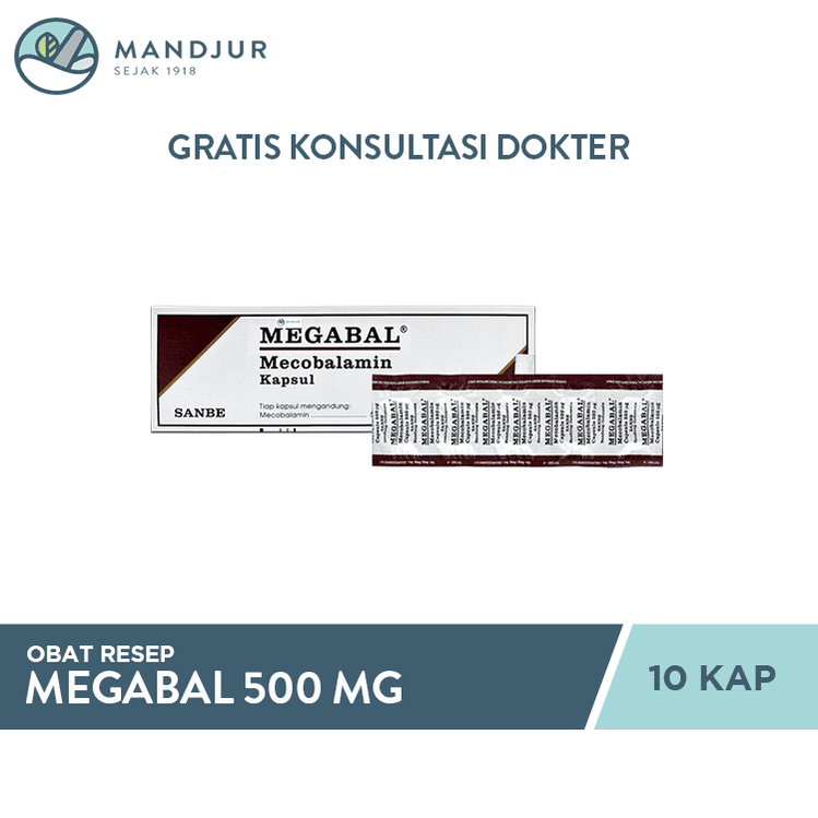Megabal 500 Mcg 10 Kapsul — Apotek Mandjur