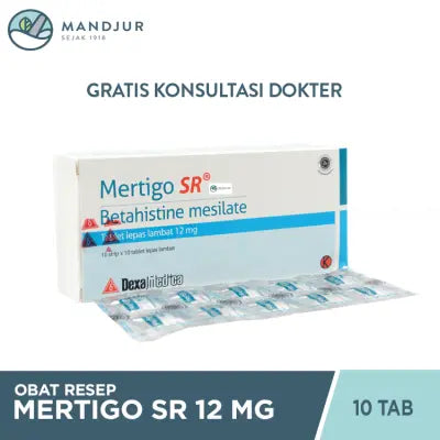 Mertigo SR 12 Mg 10 Tablet