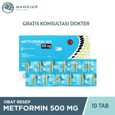 Metformin Hexpharm 500 Mg Strip 10 Tablet