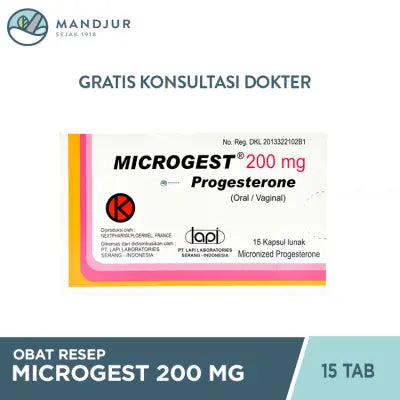 Microgest 200 mg 15 Kapsul