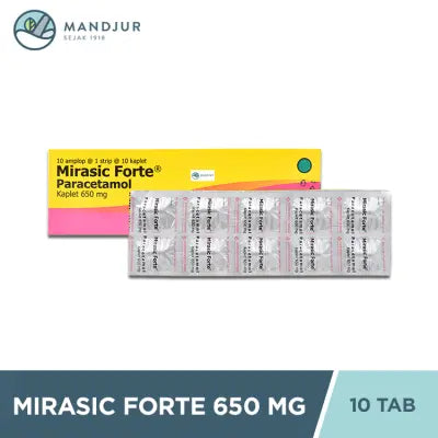 Mirasic Forte 650 mg 10 Tablet