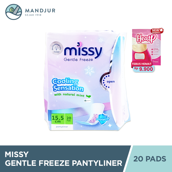 Missy Gentle Freeze Pantyliner 20 Pads