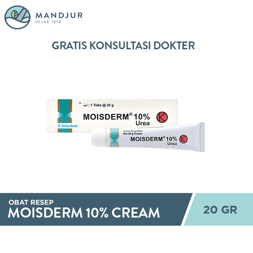 Moisderm 10% Cream 20 G - Apotek Mandjur