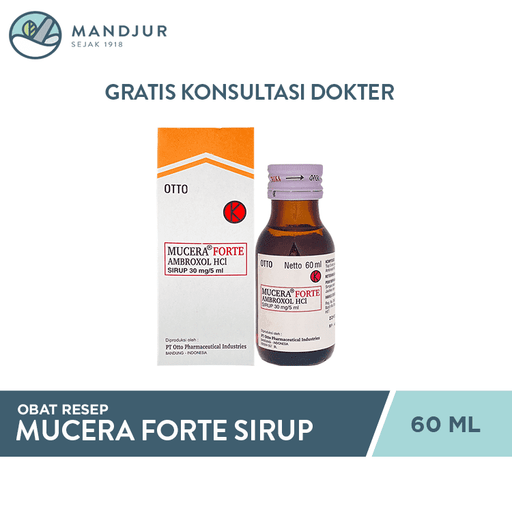 Mucera Forte Sirup 60 ml - Apotek Mandjur