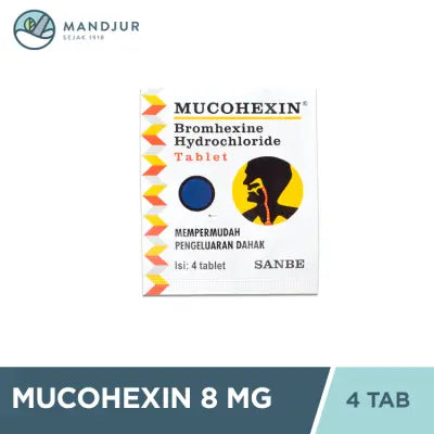 Mucohexin 8 mg 4 Tablet