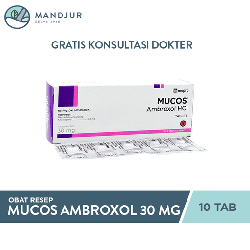 Mucos 30 mg 10 Tablet - Apotek Mandjur